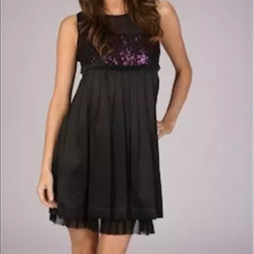 Alice & Olivia Babydoll Silk Dress